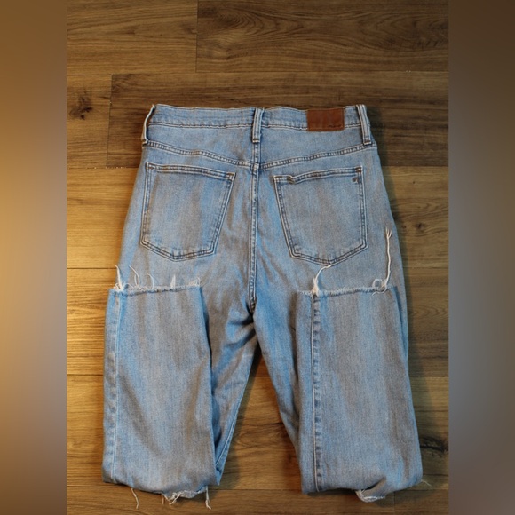 Madewell The High-Rise Slim Crop Boyjean Light Blue Wash Size 28 - Picture 2 of 9